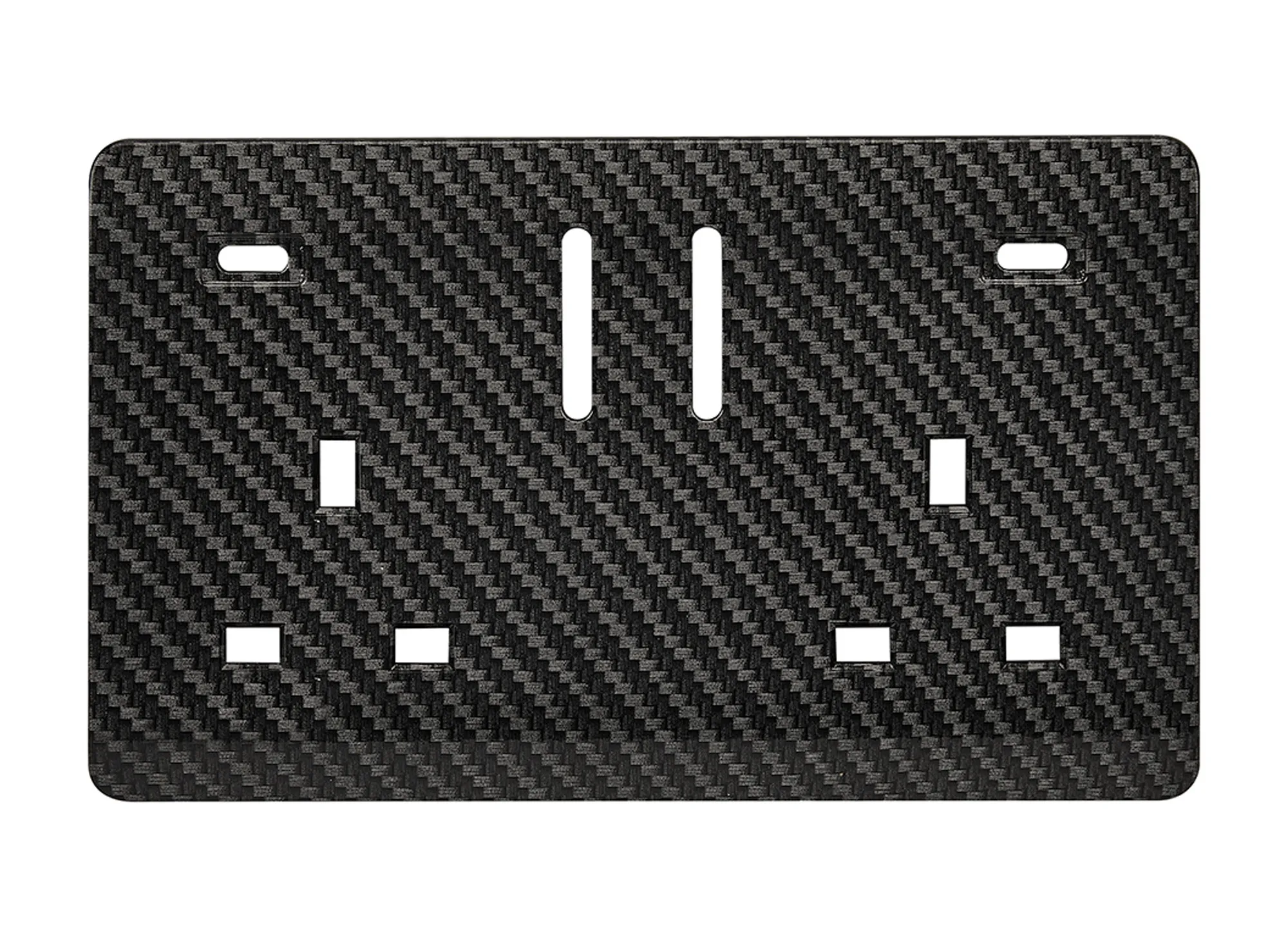 Carbon Fibre Spare Plate Wiring Accessories Trendi Decorative Screwless